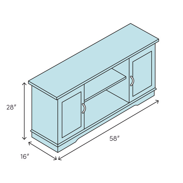 Gracie Oaks Dougan TV Stand for TVs up to 65" & Reviews Wayfair